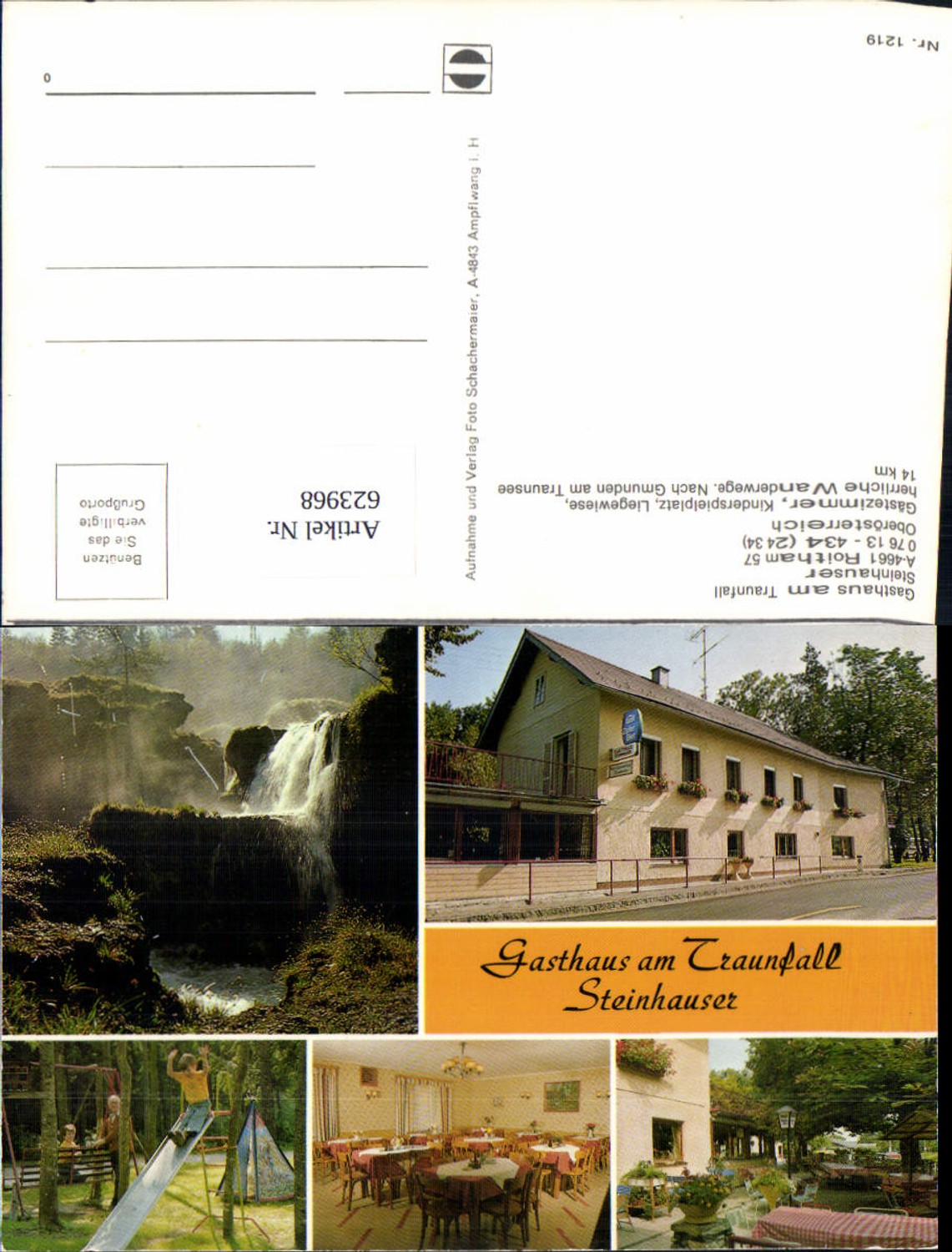 623968,Gasthaus Traunfall Steinhauser Roitham b. Gmunden am Traunsee