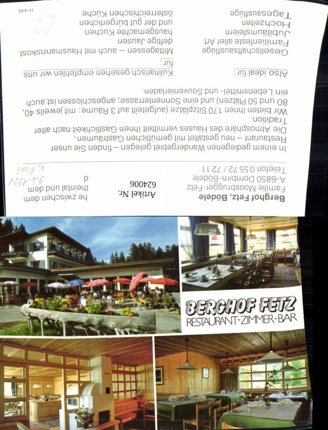 Alte Ansichtskarte – Old Postcard