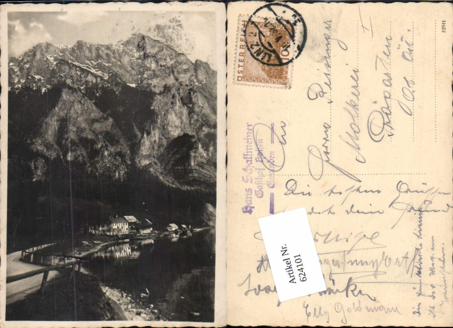 624101,Foto-AK Gmunden am Traunsee Gasthof Hoisn 1932 nach Prägarten