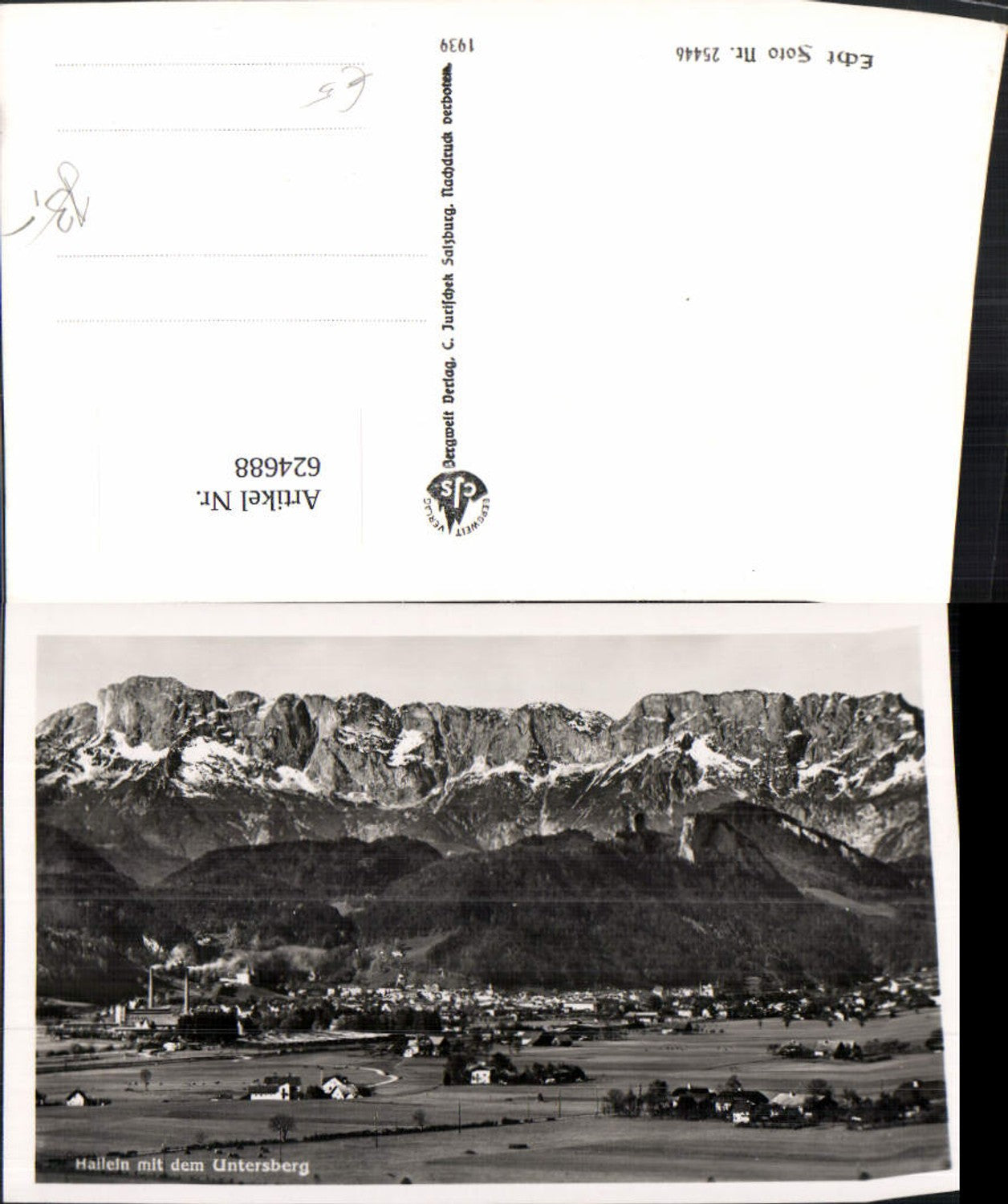 624688,Foto Ak Hallein m. d. Untersberg