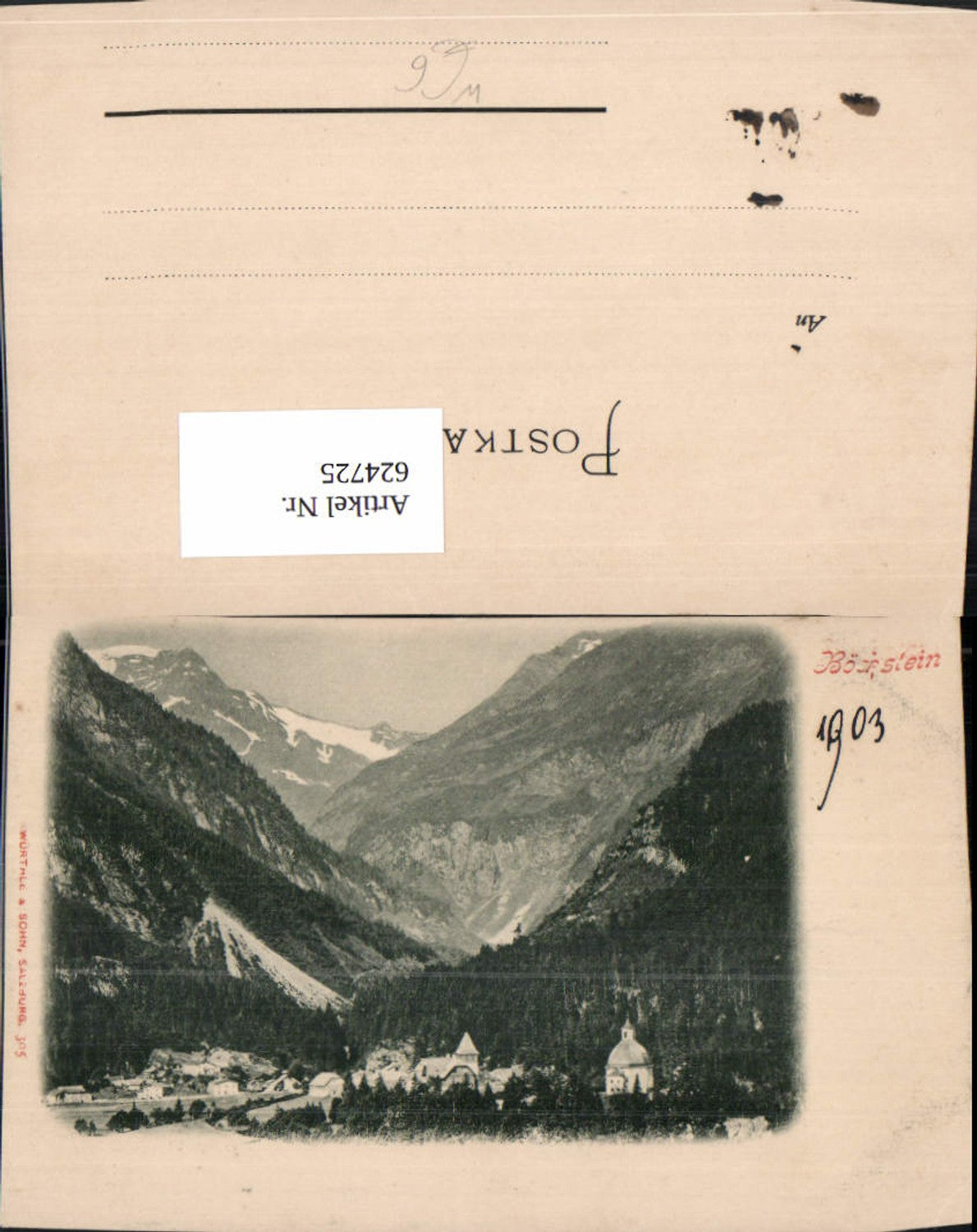 624725, Böckstein 1903 Bad Gastein