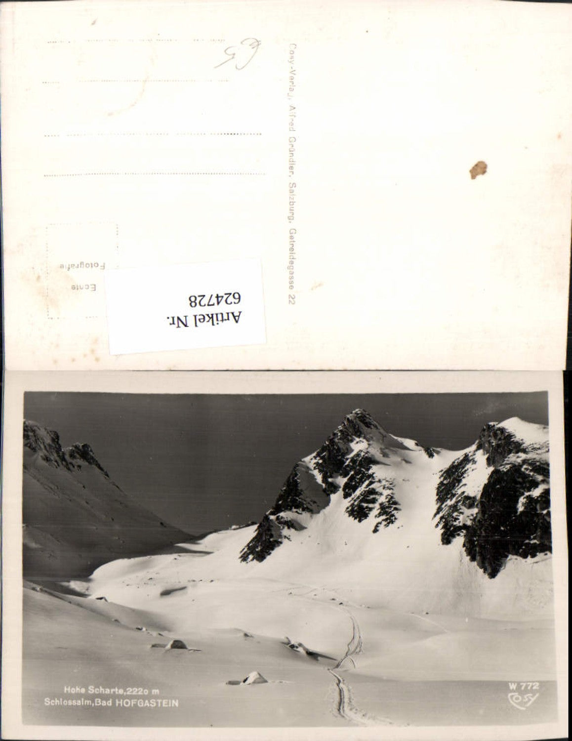 624728, Photo Ak Hohe Scharte Schlossalm Bad Hofgastein