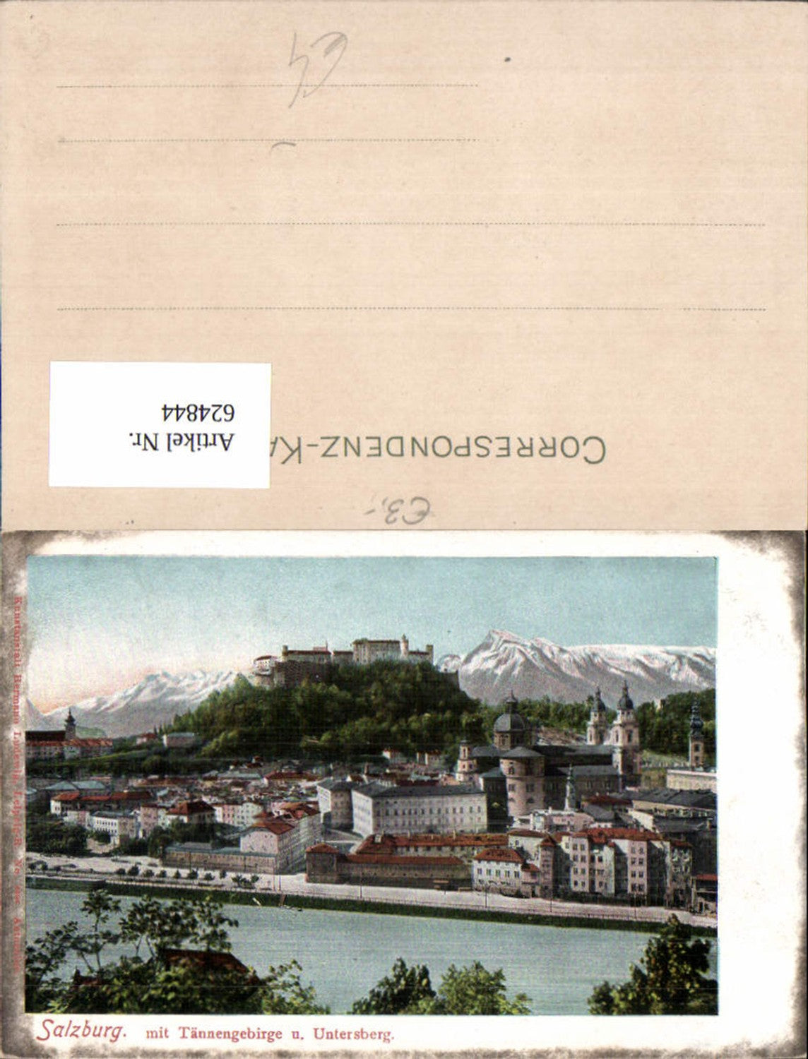 624844, Salzburg with Tännengebirge and Untersberg