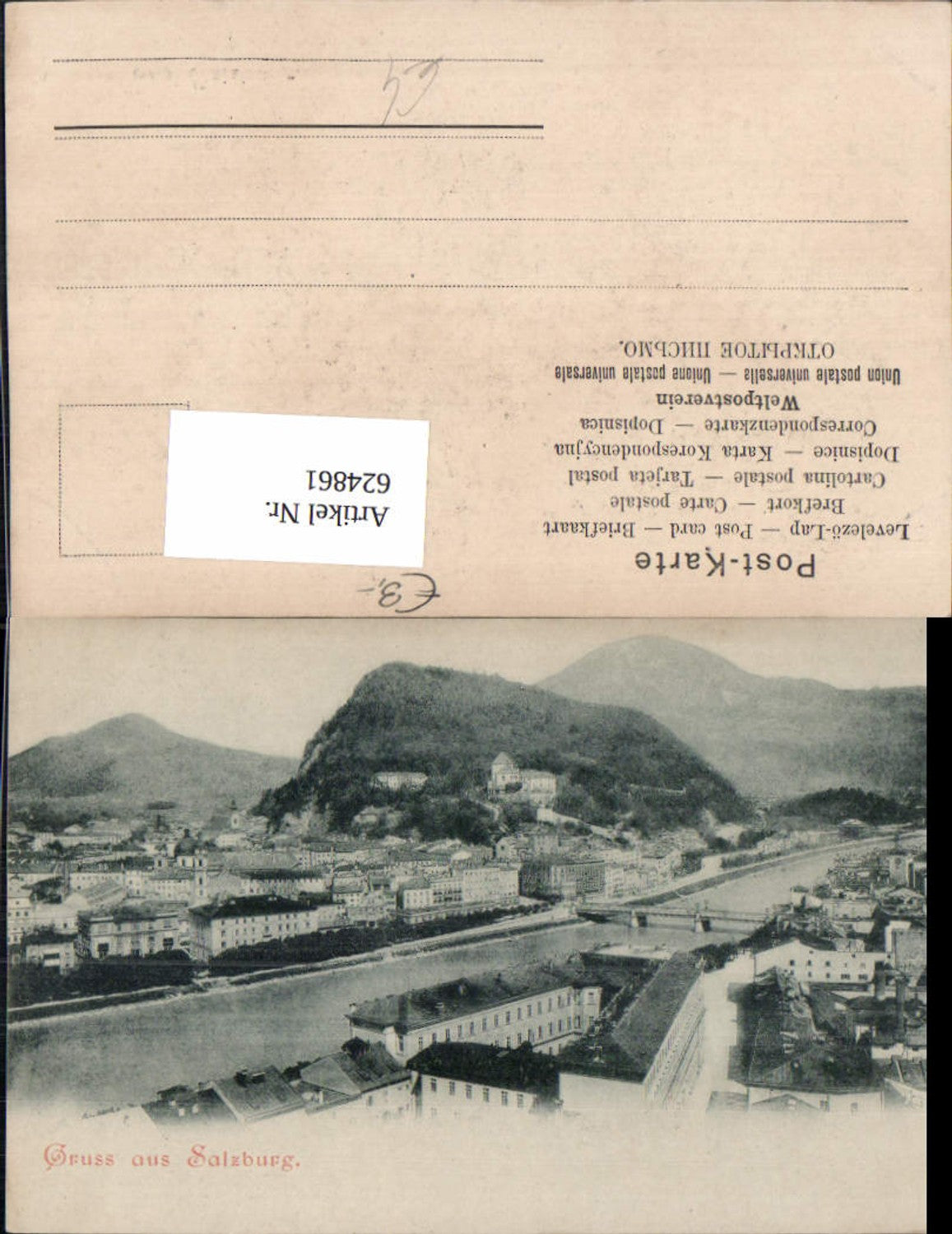 624861, Lithograph Salzburg View