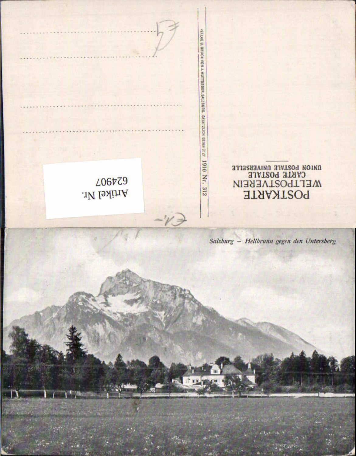 624907, Salzburg Hellbrunn towards d. Untersberg