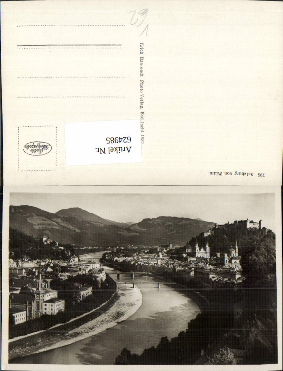 624985,Foto Ak Salzburg von Mülln pub Erich Bährendt