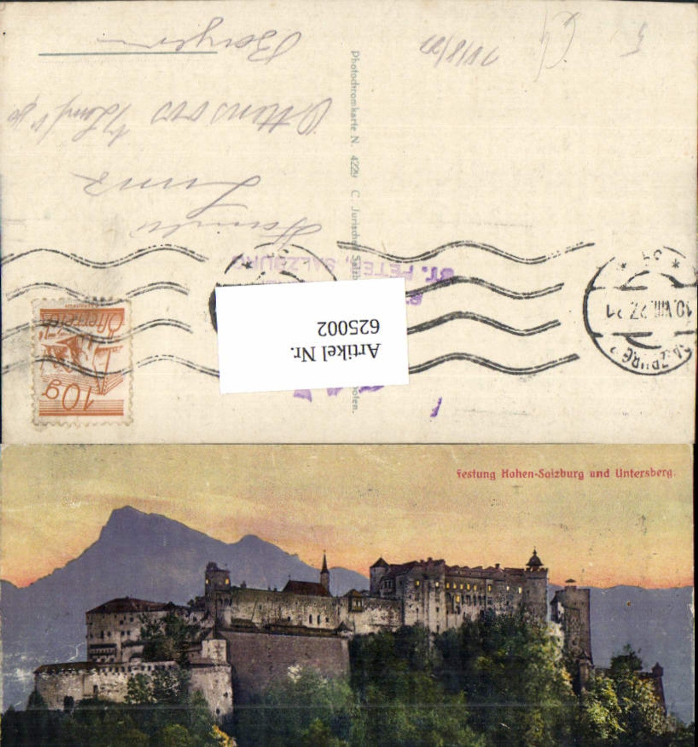 625002, Salzburg Hohensalzburg Fortress and Untersberg