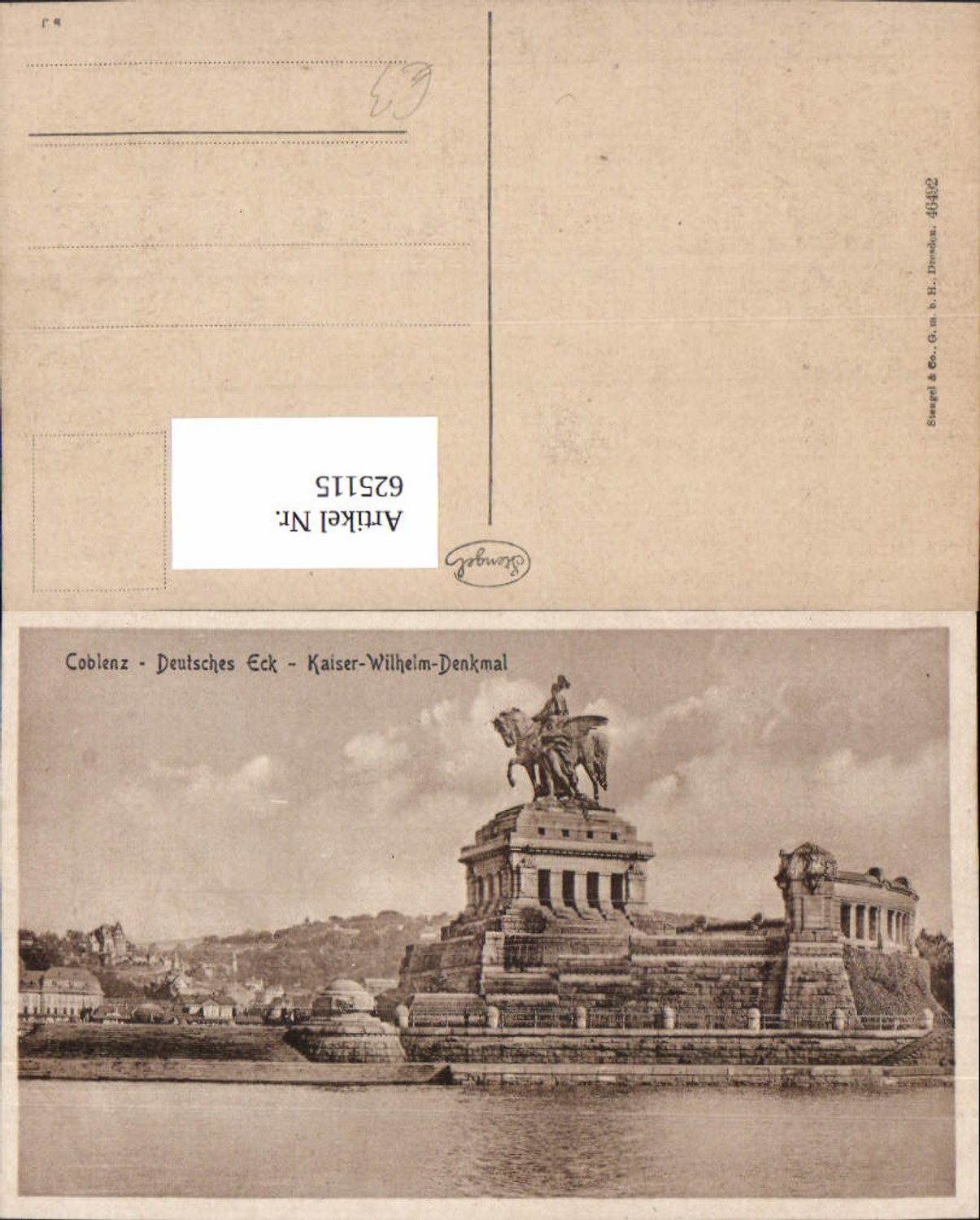 625115,Koblenz Coblenz Deutsches Eck Kaiser-Wilhelm-Denkmal