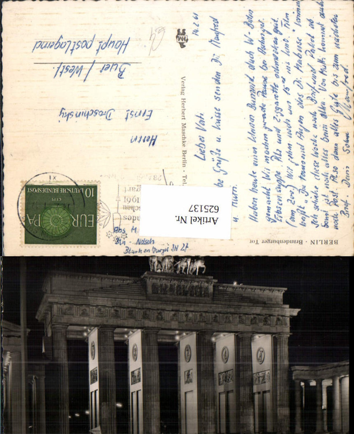 625137,Berlin Brandenburger Tor bei Nacht