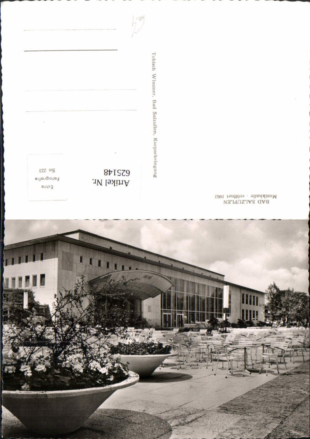 625148,Foto Ak Bad Salzuflen Musikhalle