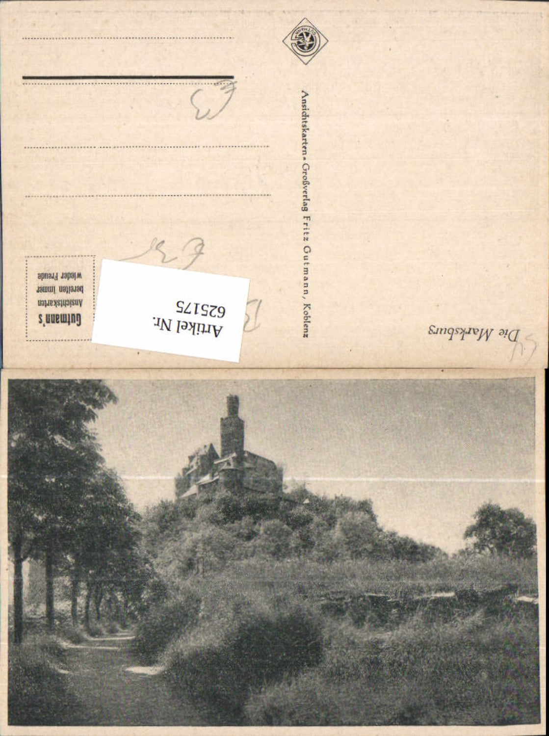 625175,Die Marksburg Burg