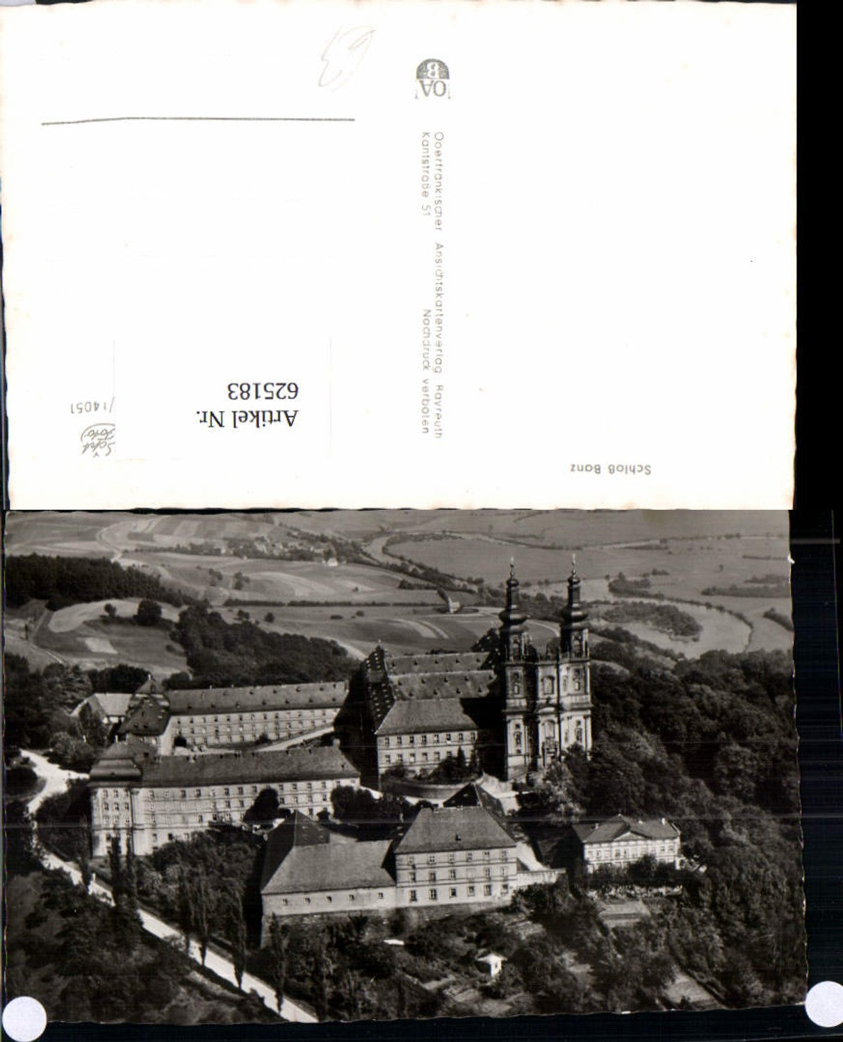 625183,Fliegeraufnahme Schloss Banz