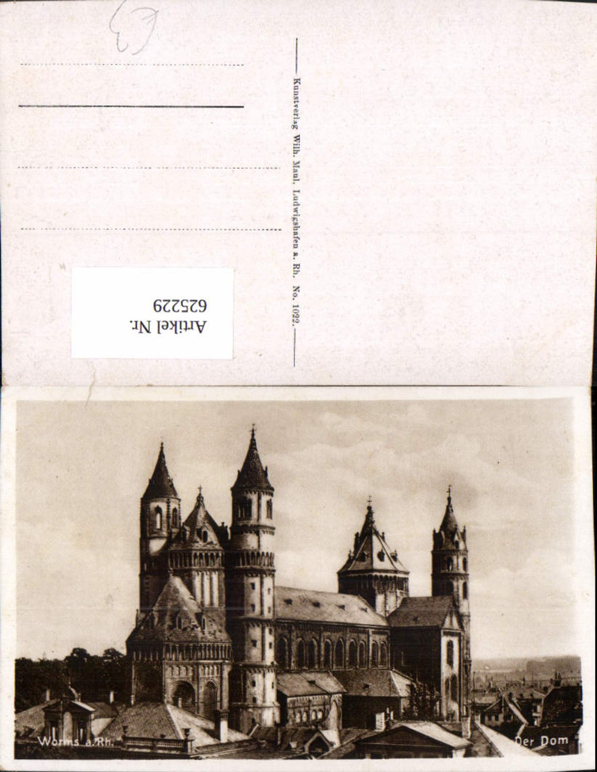 625229,Worms a. Rhein Der Dom
