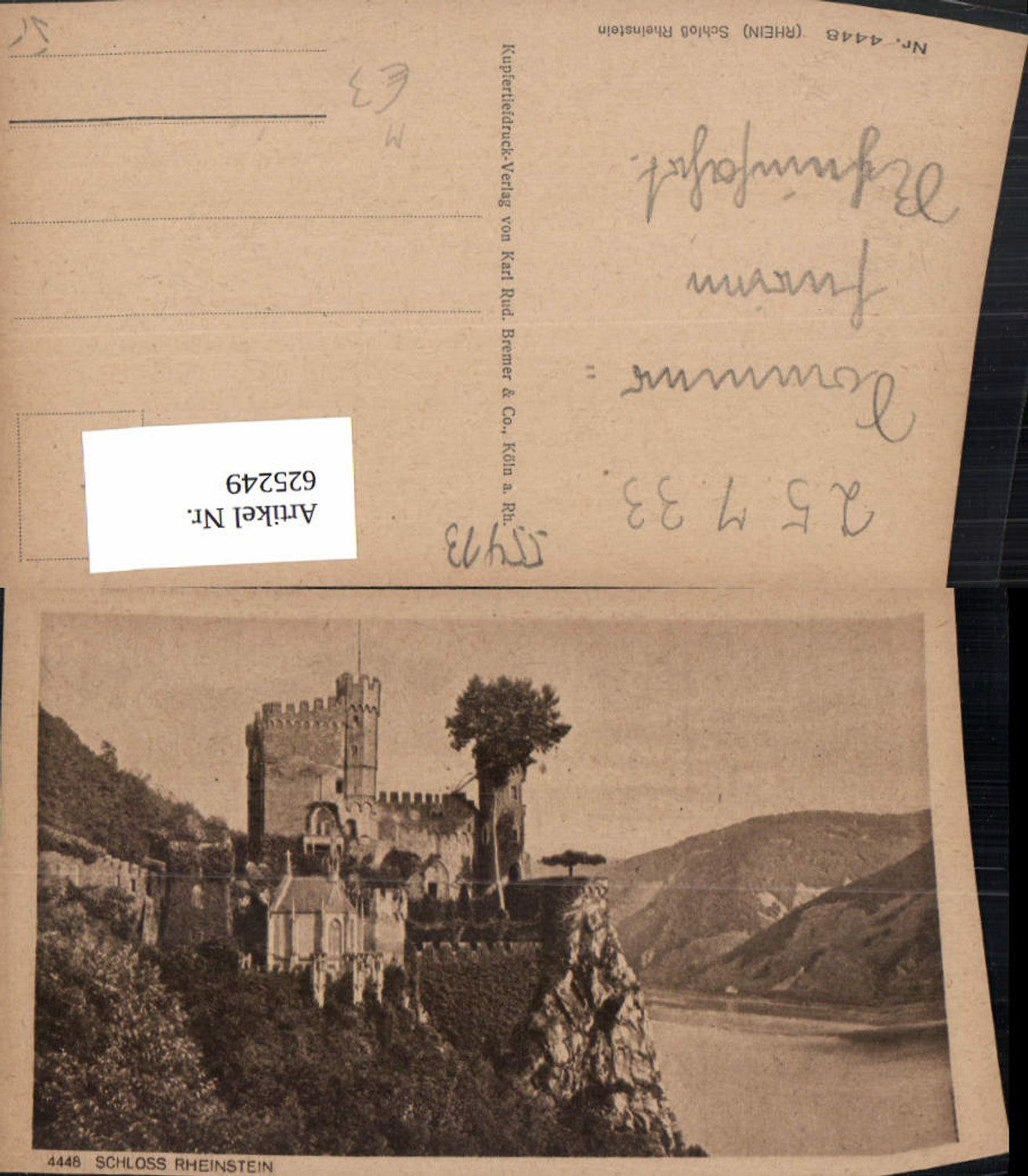 625249,Schloss Rheinstein a. Rhein