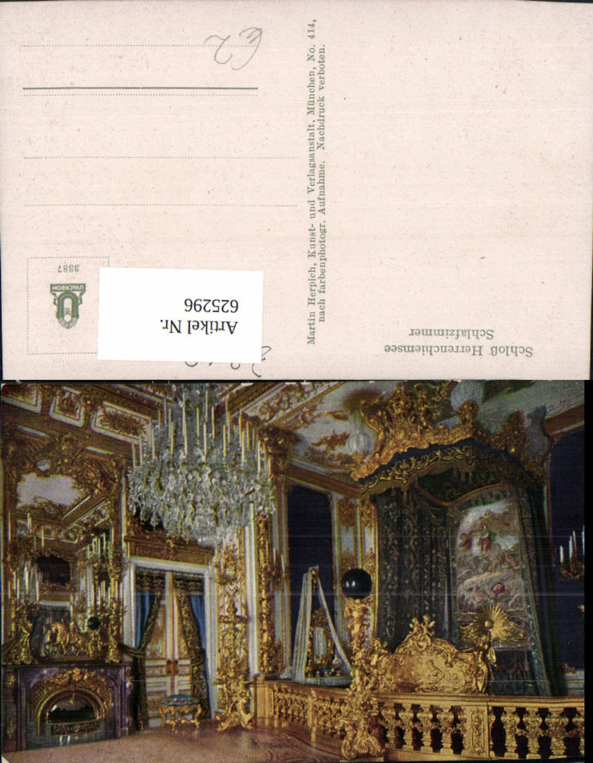 625296,Chiemsee Schloss Herrenchiemsee Schlafzimmer Interieur