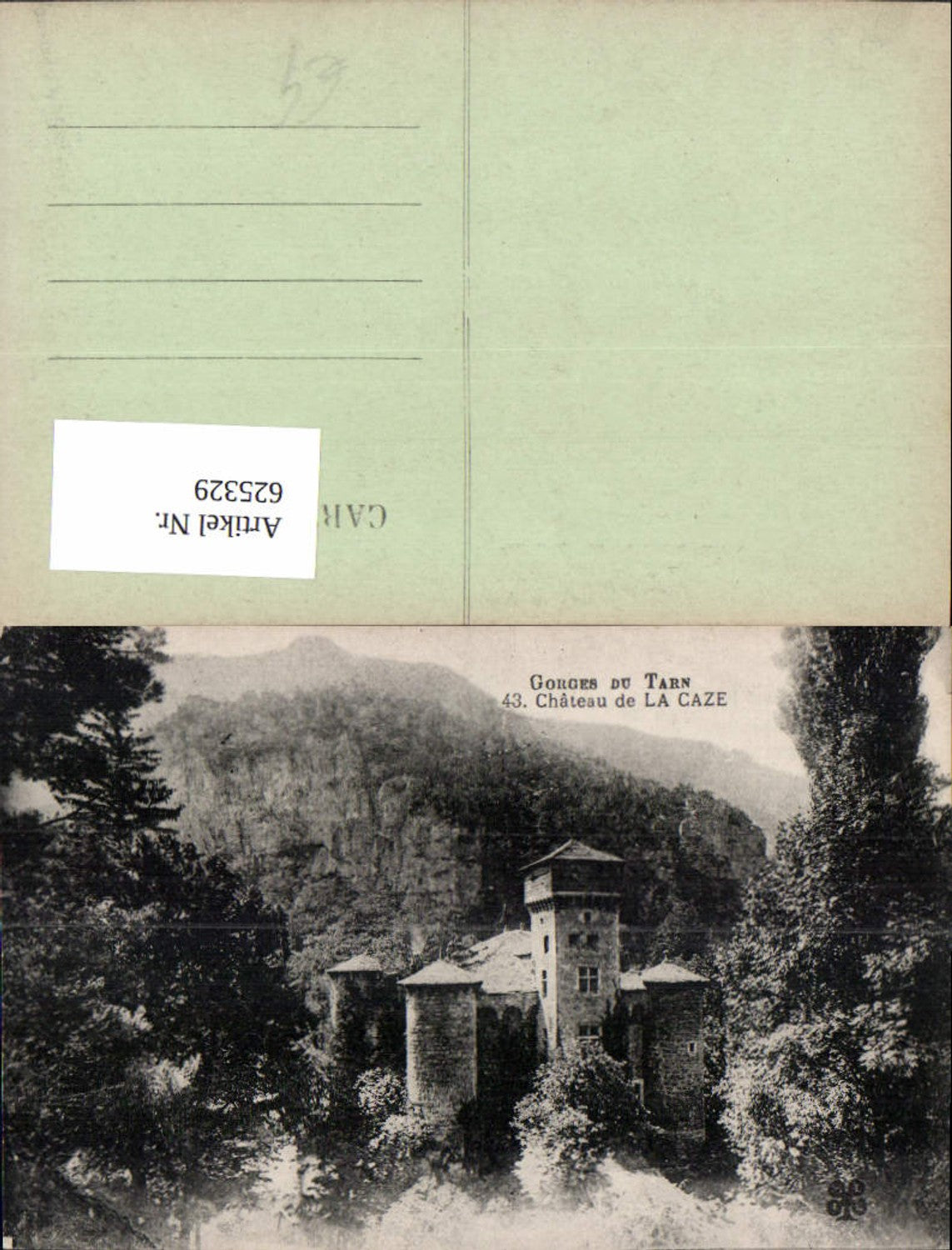 625329,Gorges du Tarn Chateau de La Caze Schloss Burg France