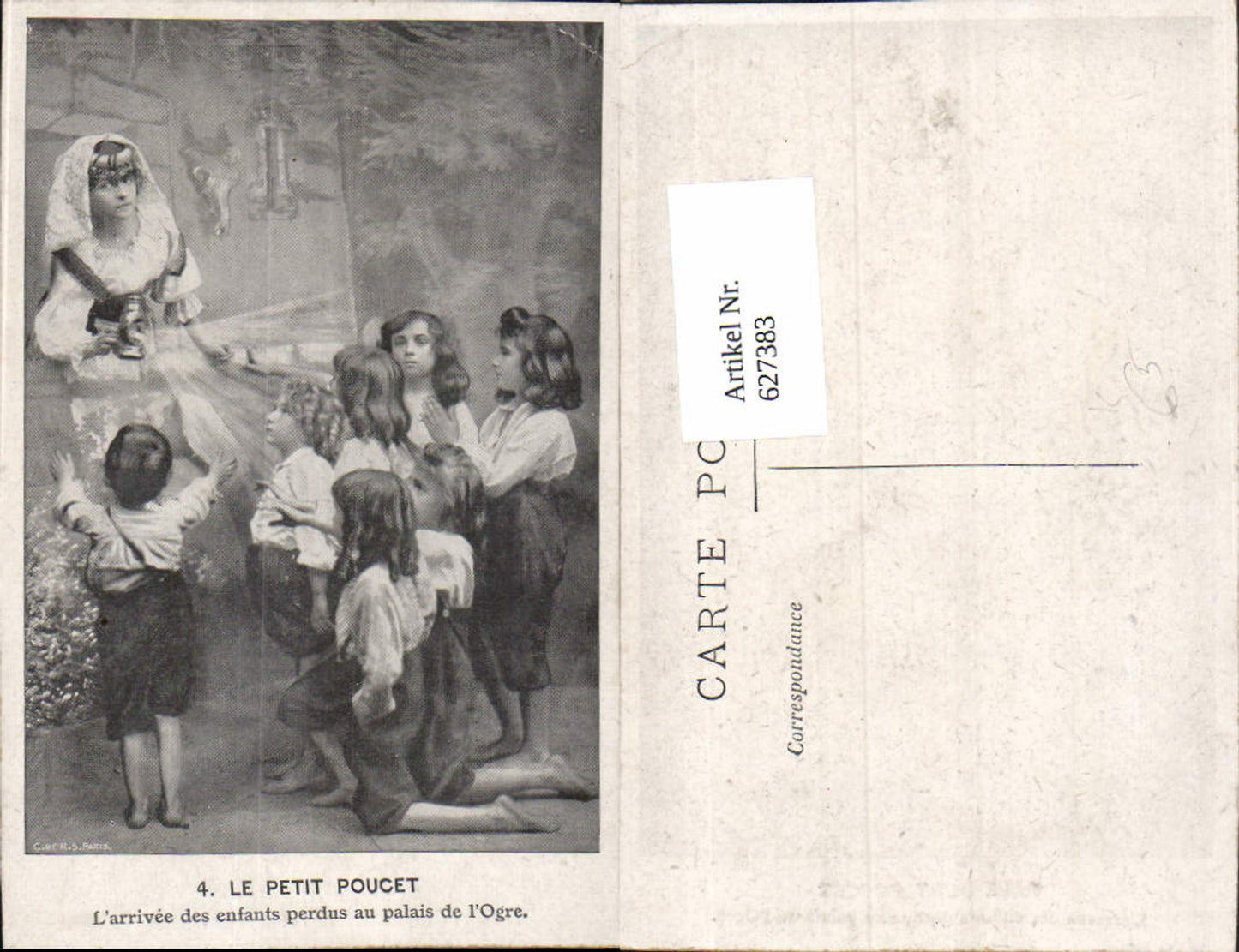 627383,Künstler Ak Le Petit Poucet L arrivee des enfants perdus au palais de l Ogre