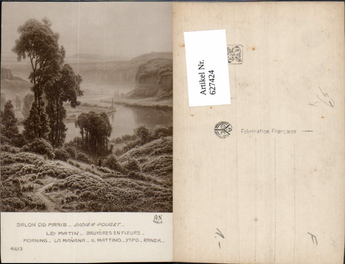 627424,Künstler Ak Didier Pouget Le Matin Morning Landschaft