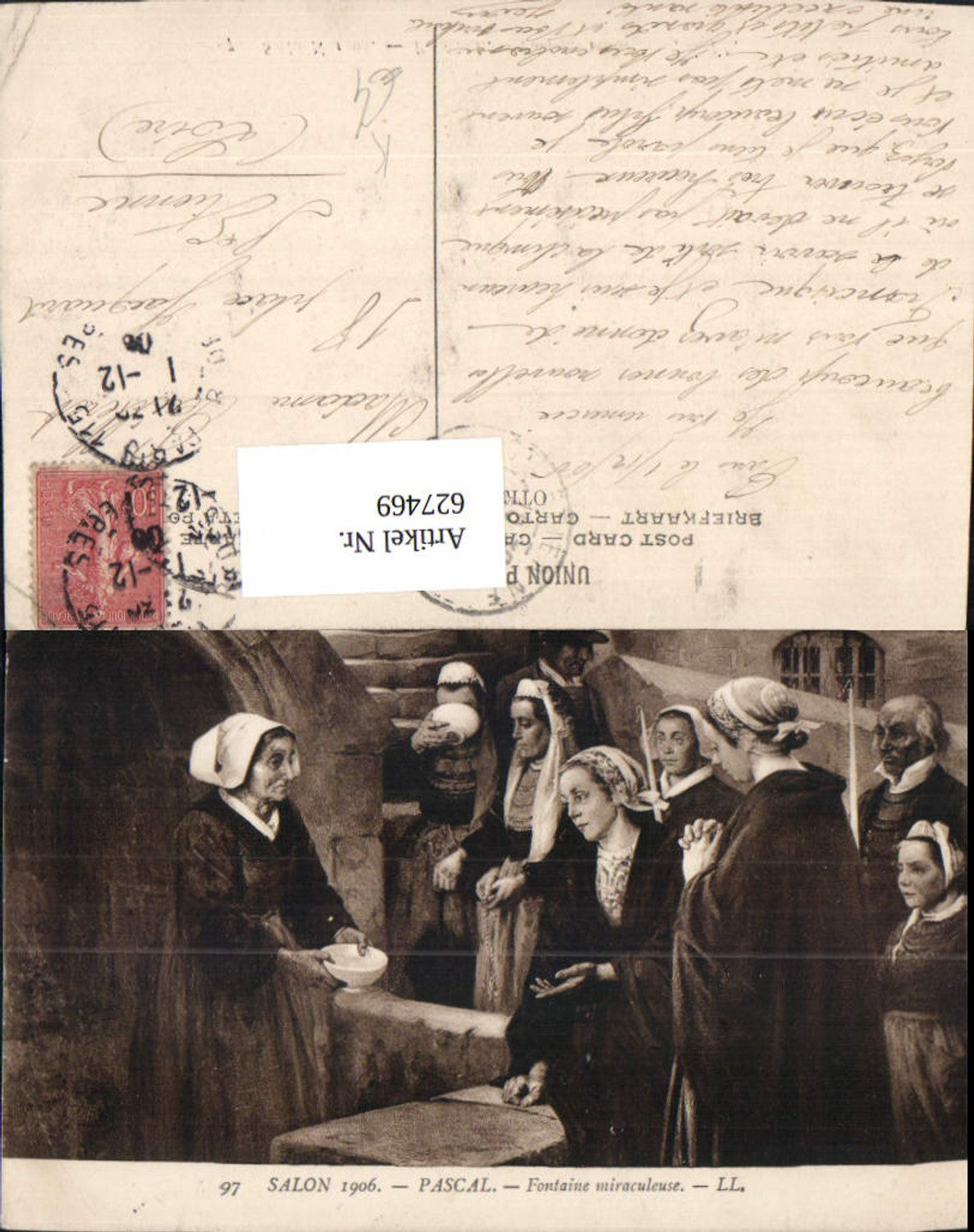 627469,Künstler Ak Pascal Fontaine miraculeuse Frauen Gebet