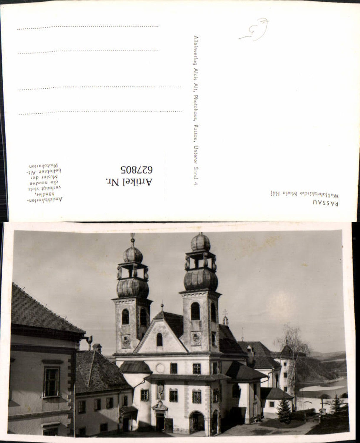 627805,Foto Ak Passau Wallfahrtskirche Maria Hilf Kirche