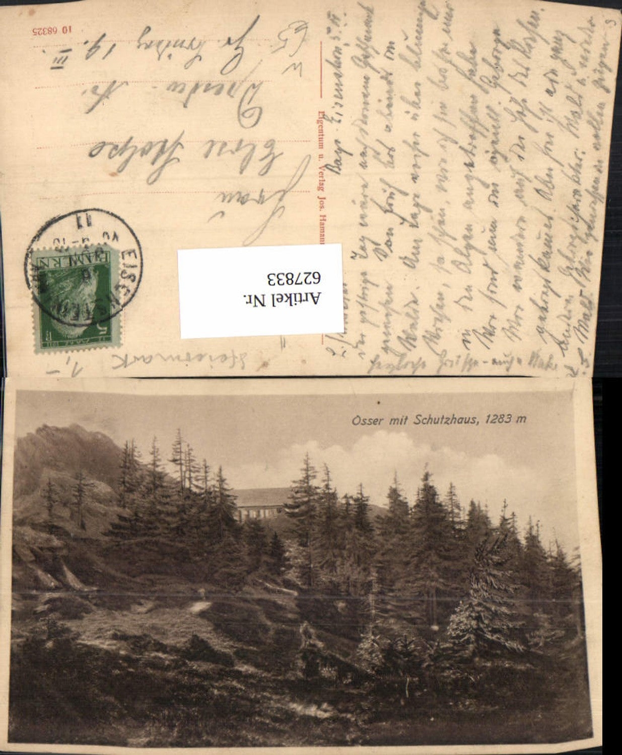 627833,Lam Osser m. Schutzhaus Osserschutzhaus