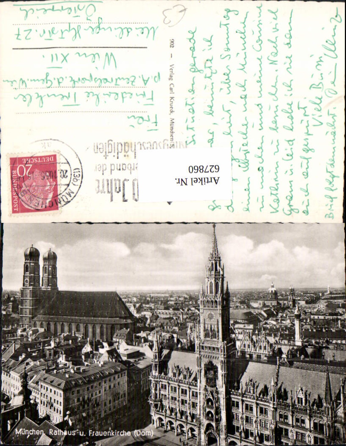 627860, Photo: Munich City Hall and Frauenkirche Cathedral
