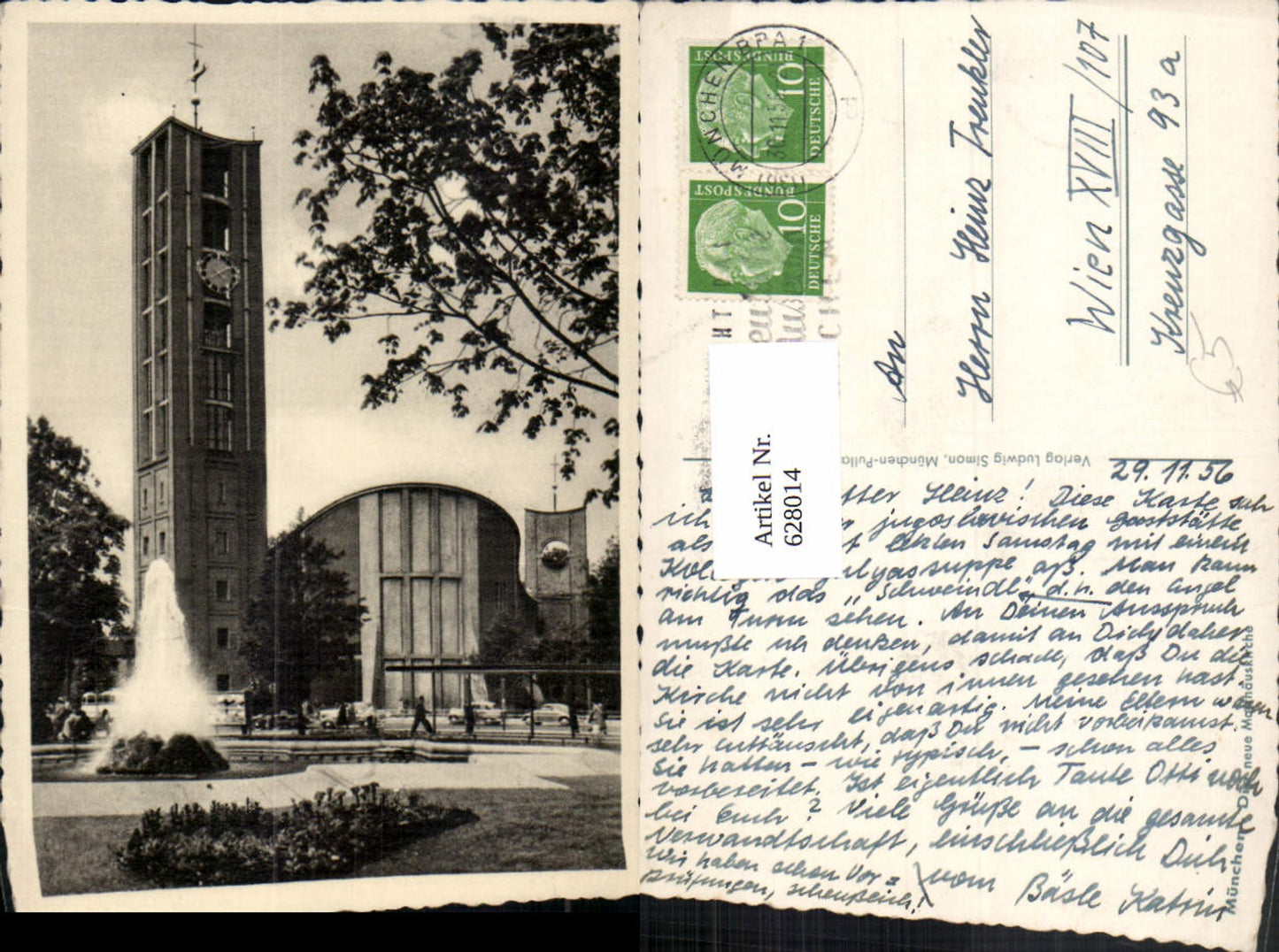 628014,München Die neue Matthäuskirche Kirche