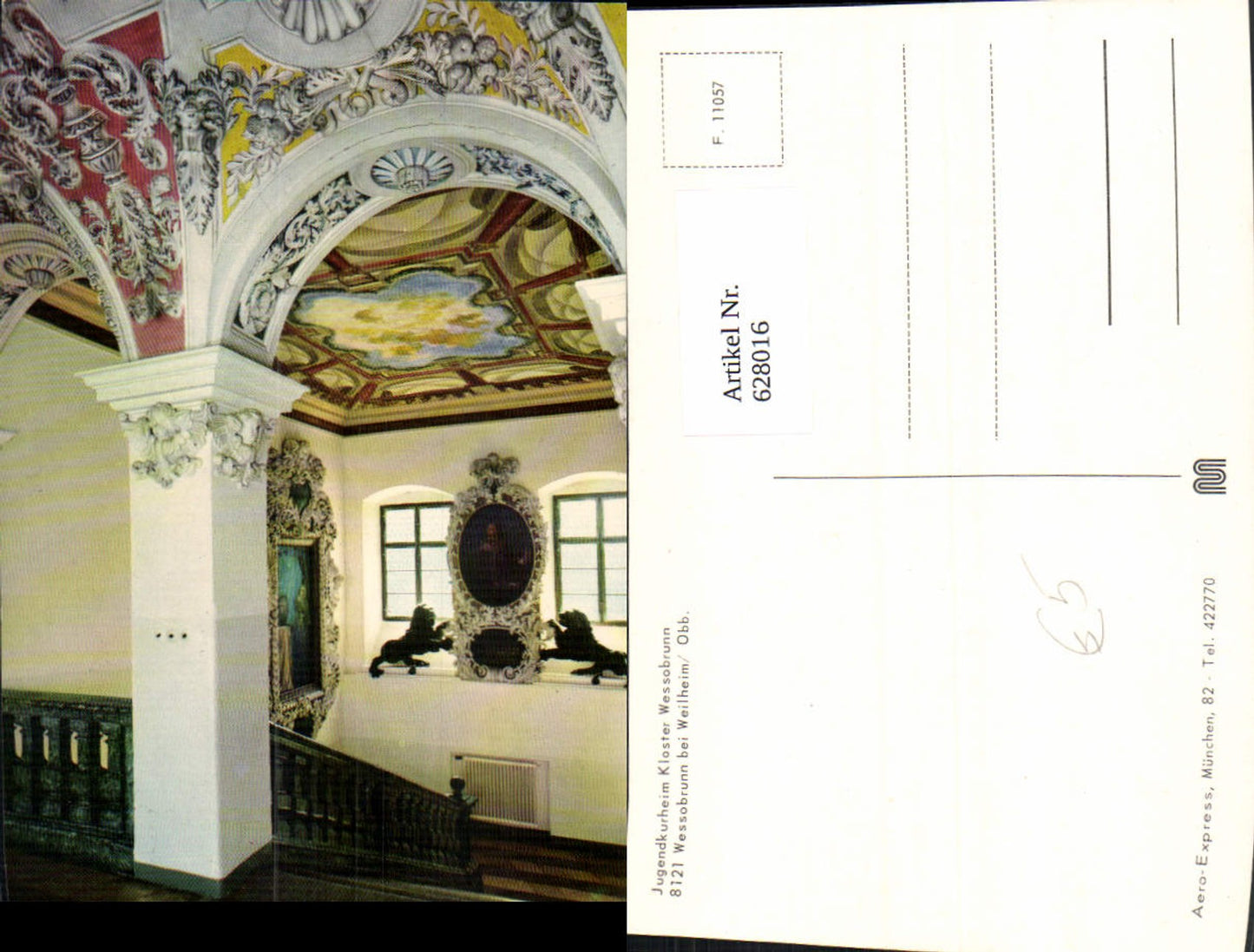 628016,Wessobrunn Weilheim Oberbayern Jugendheim Kloster Wessobrunn Innenansicht