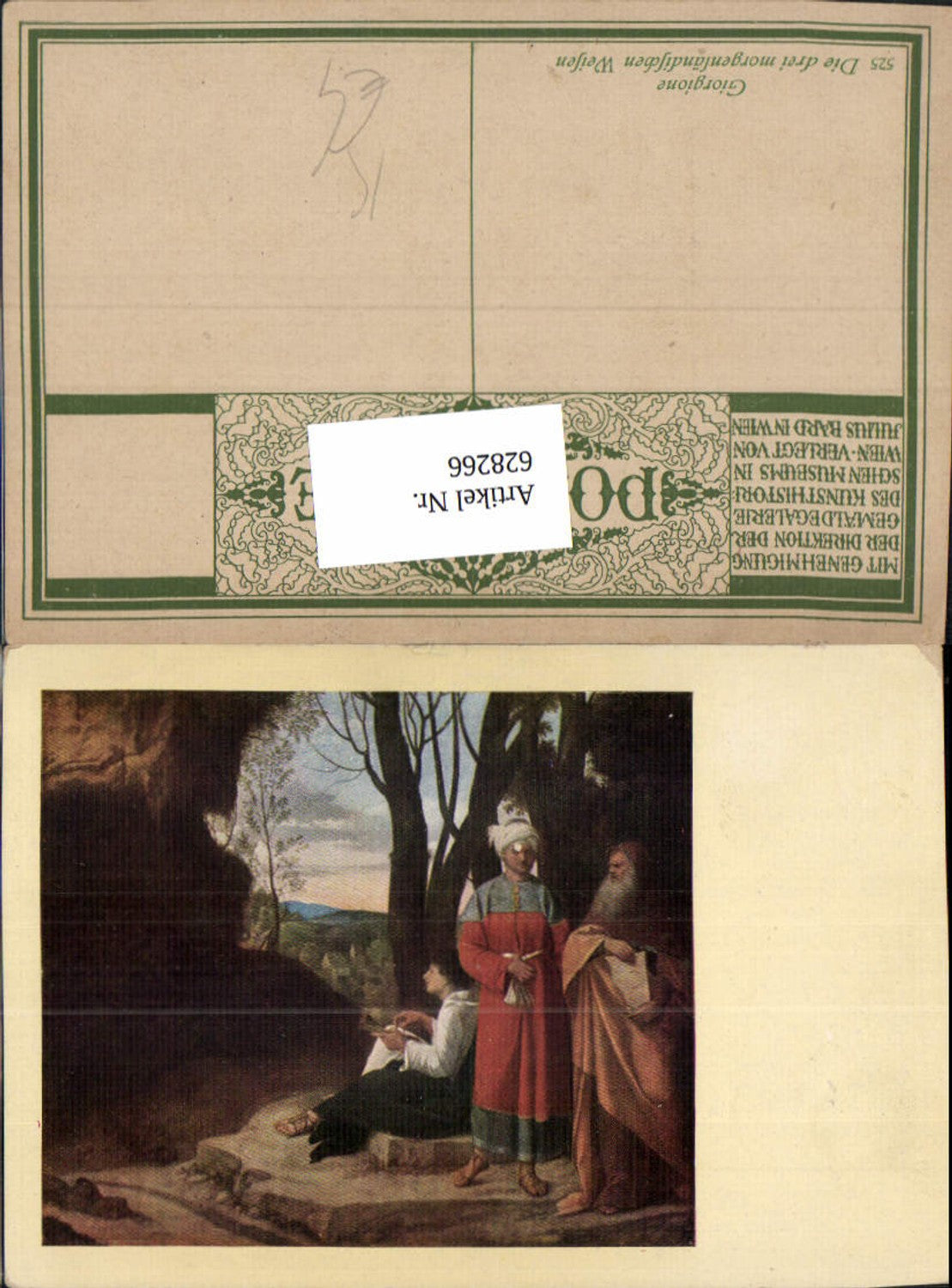 628266,Künstler Ak Giorgione Die drei morgenländischen Weisen Volkstypen