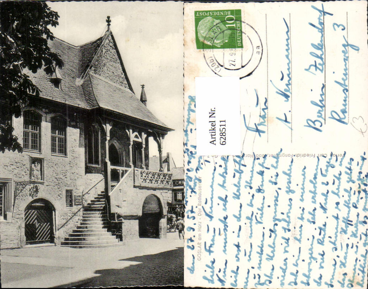 628511,Goslar i. Harz Rathauserker Erker Rathaus