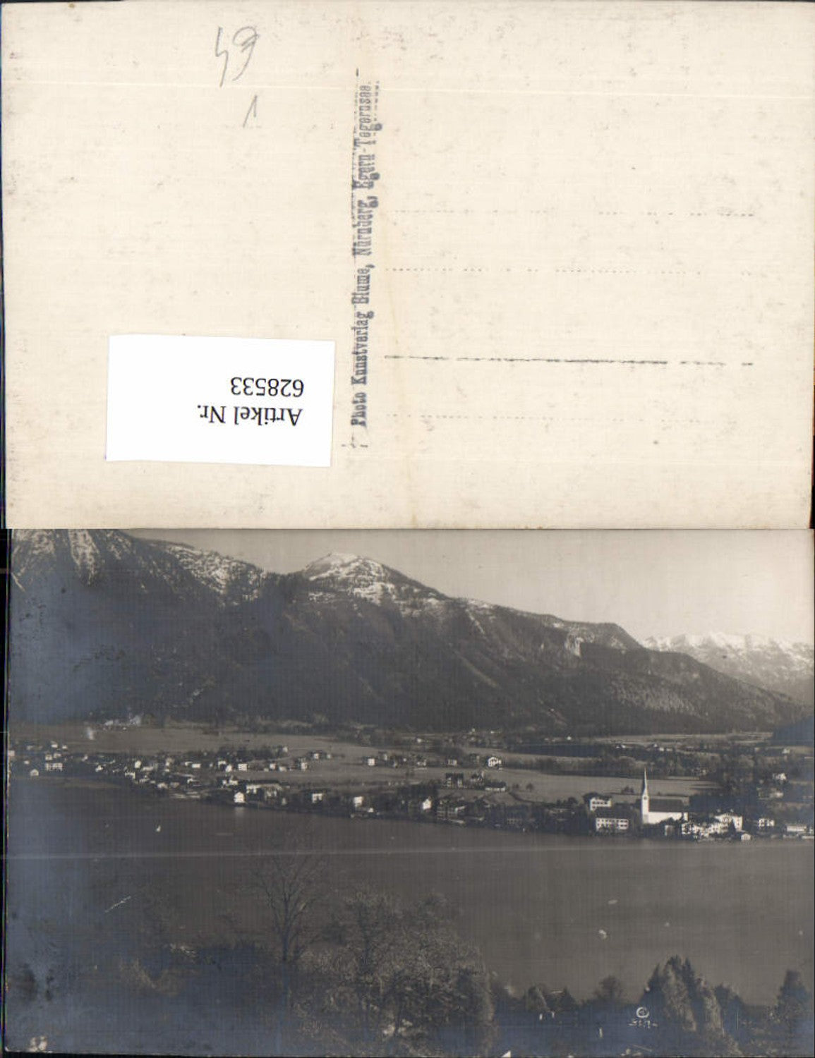628533,Foto Ak Rottach-Egern Egern Tegernsee pub Photo Kunstverlag Blume Nürnberg
