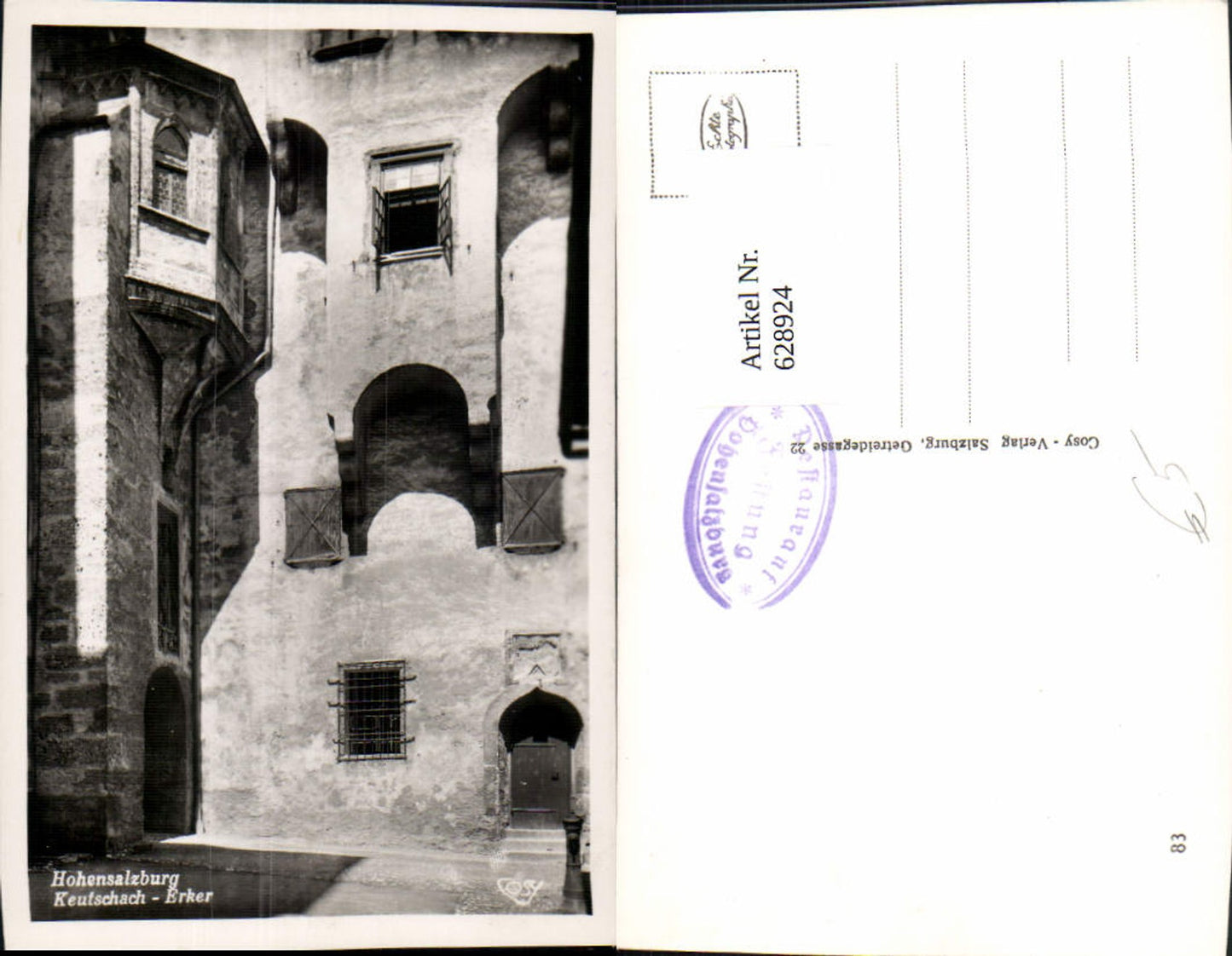 628924, Photo Ak Salzburg Fortress Hohensalzburg Keutschach-Erker