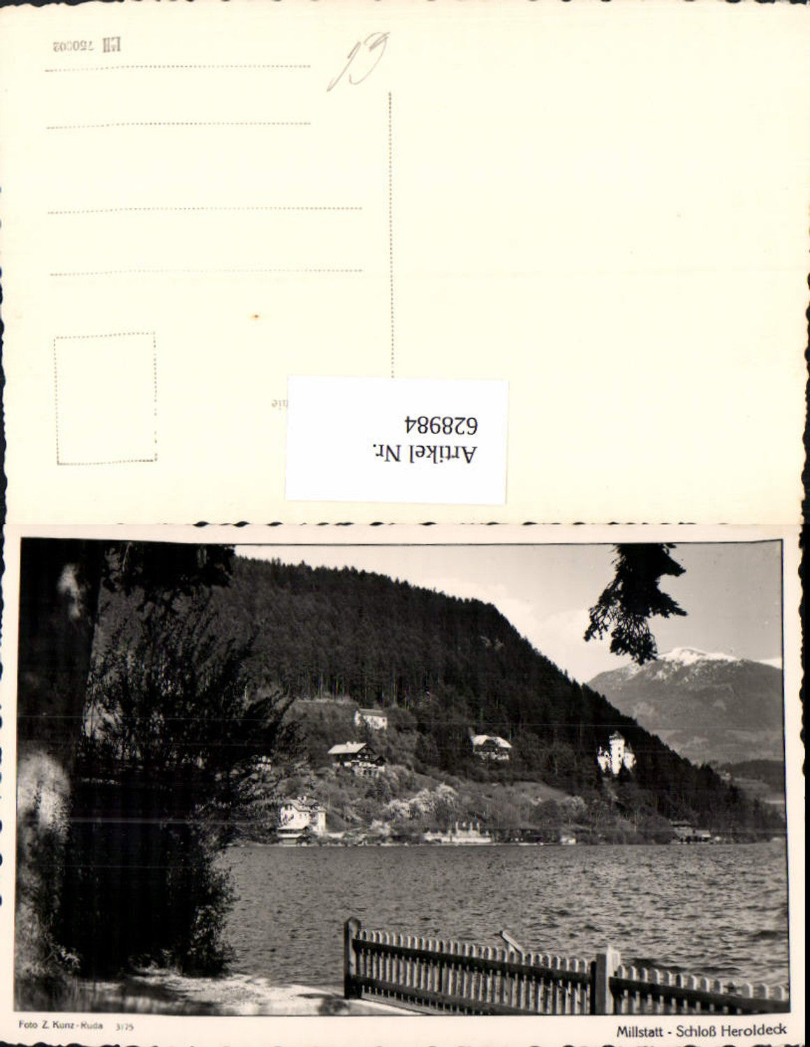 628984,Foto Ak Millstatt am See Schloss Heroldeck