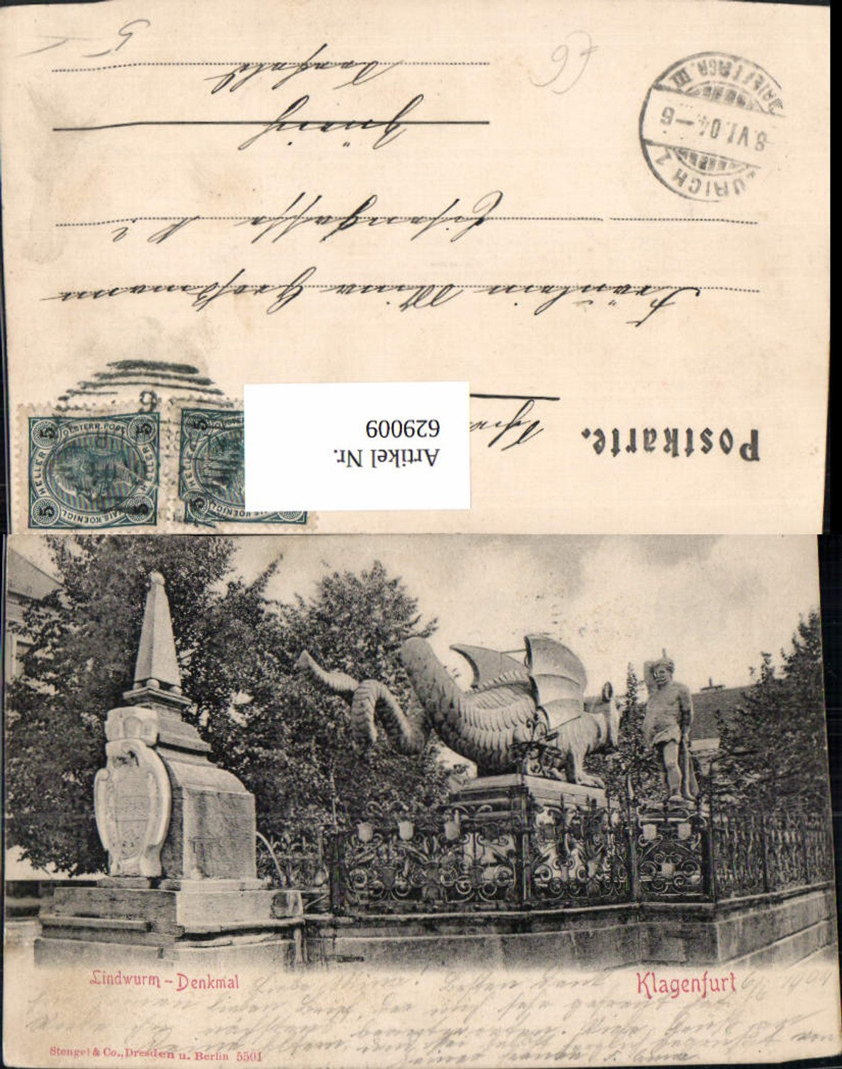 629009,Klagenfurt Lindwurm Denkmal