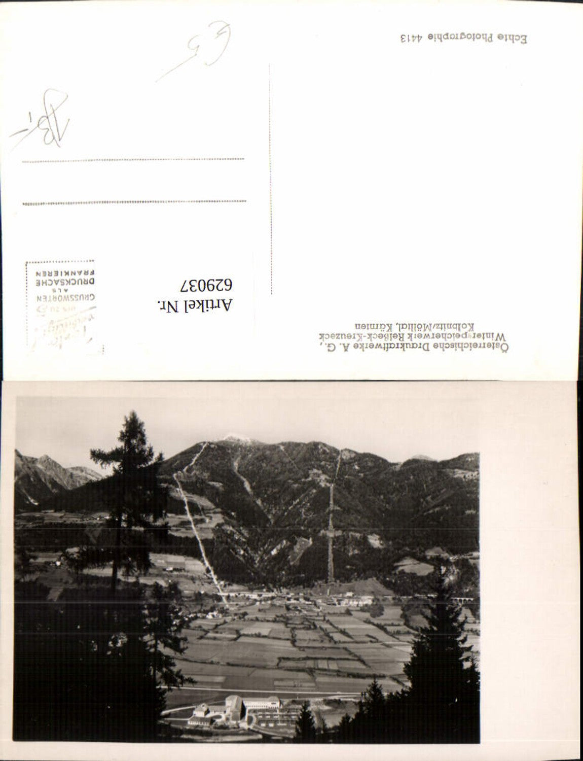 629037,Foto Ak Kolbnitz Mölltal Reißeck Winterspeicherwerk Reißeck-Kreuzeck