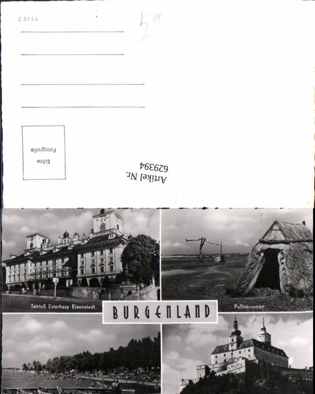 629394,Mehrbild Ak Pußtabrunnen Neufeldersee Schloss Esterhazy Eisenstadt Burg Forchtenstein