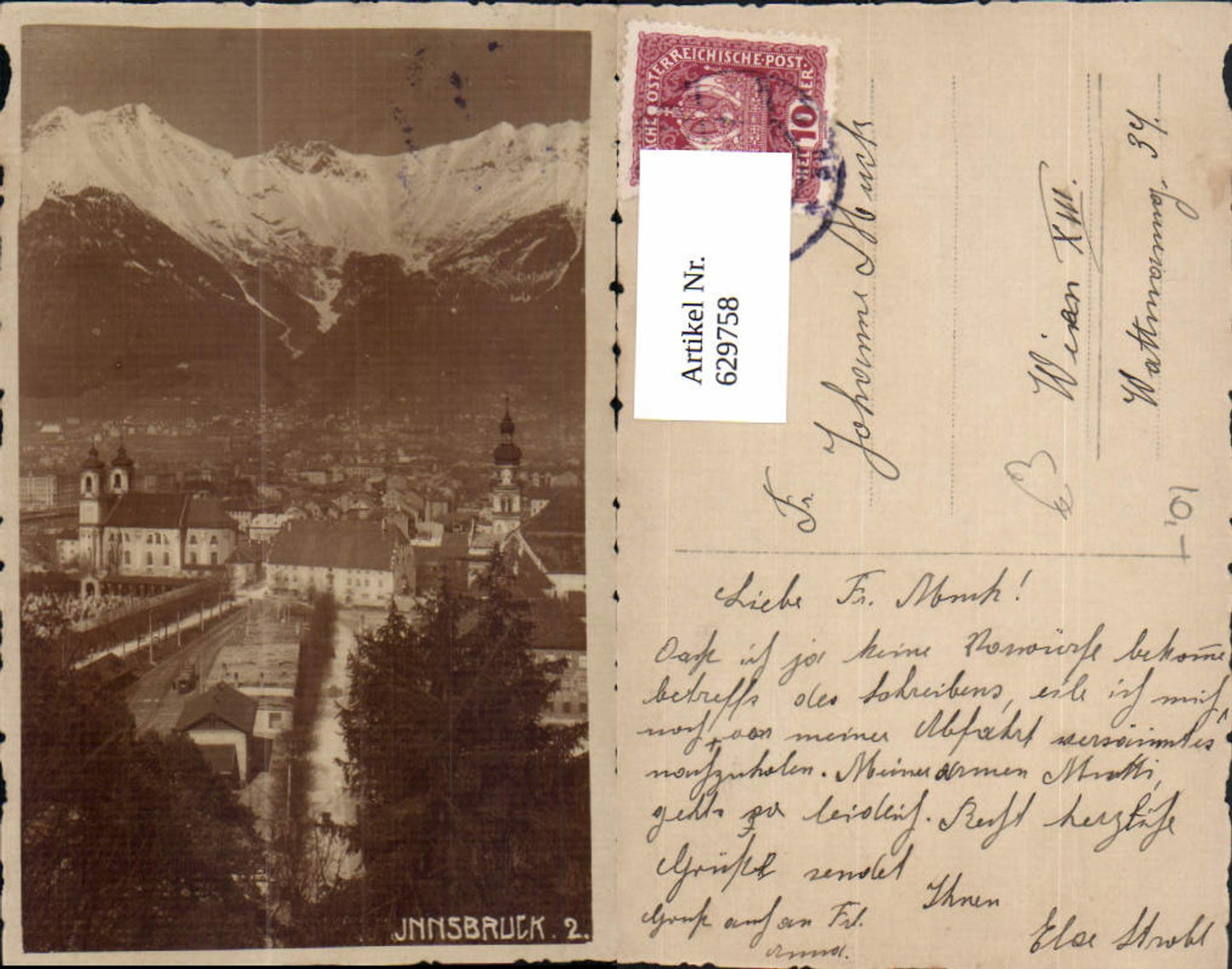 Alte Ansichtskarte – Old Postcard