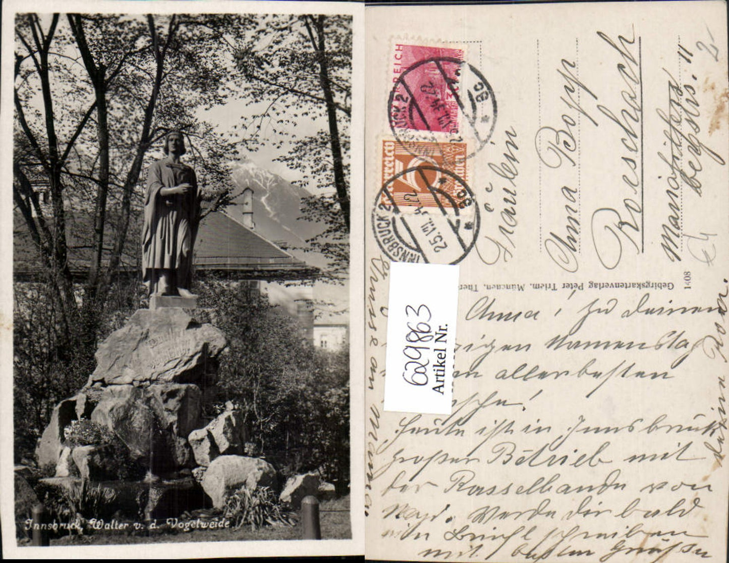 Alte Ansichtskarte – Old Postcard