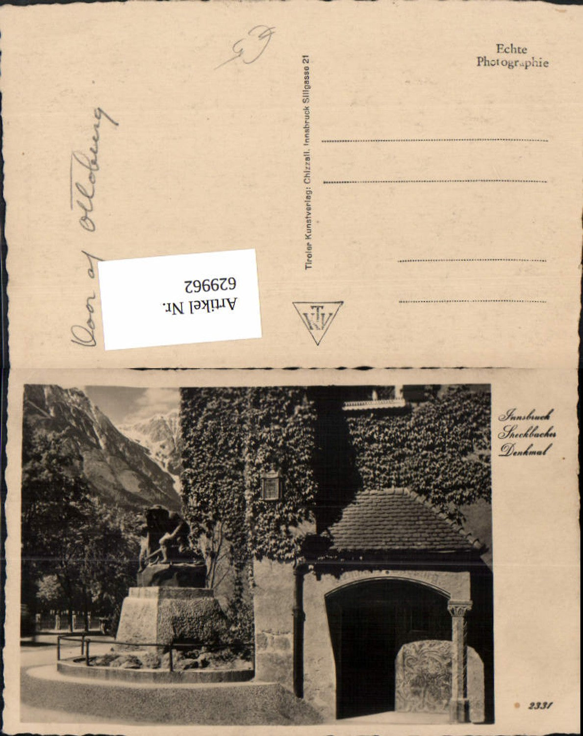 Alte Ansichtskarte – Old Postcard