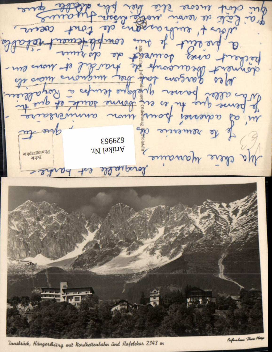 Alte Ansichtskarte – Old Postcard