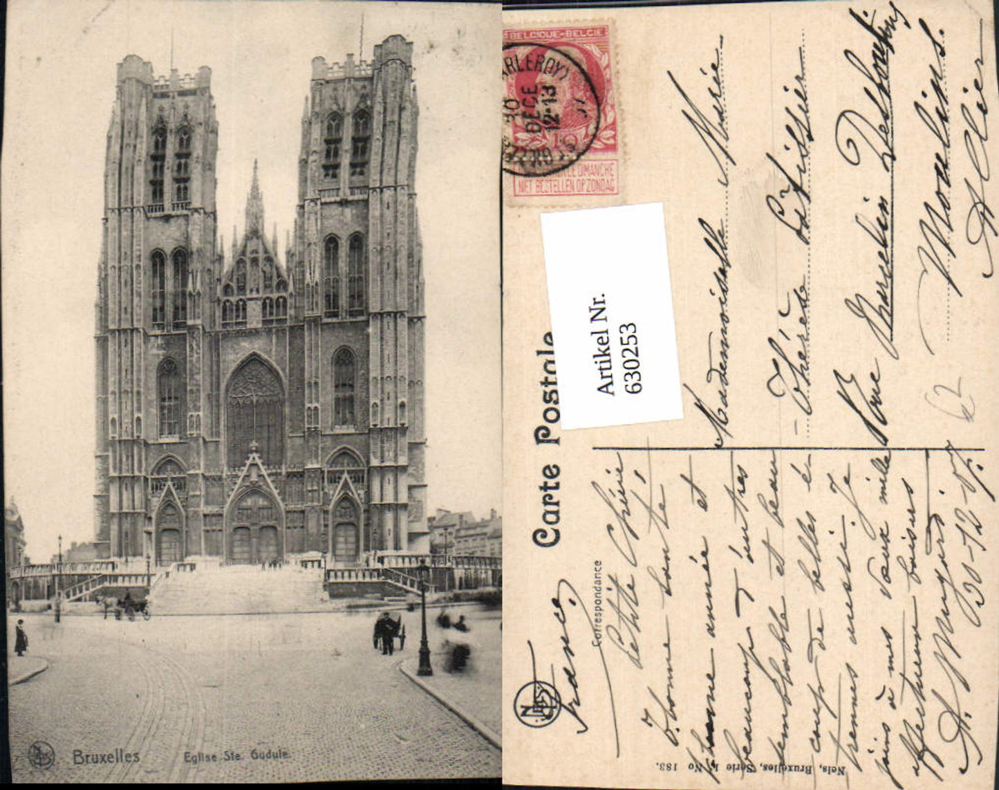 630253,Bruxelles Brüssel Eglise Ste Gudule Kirche Belgium