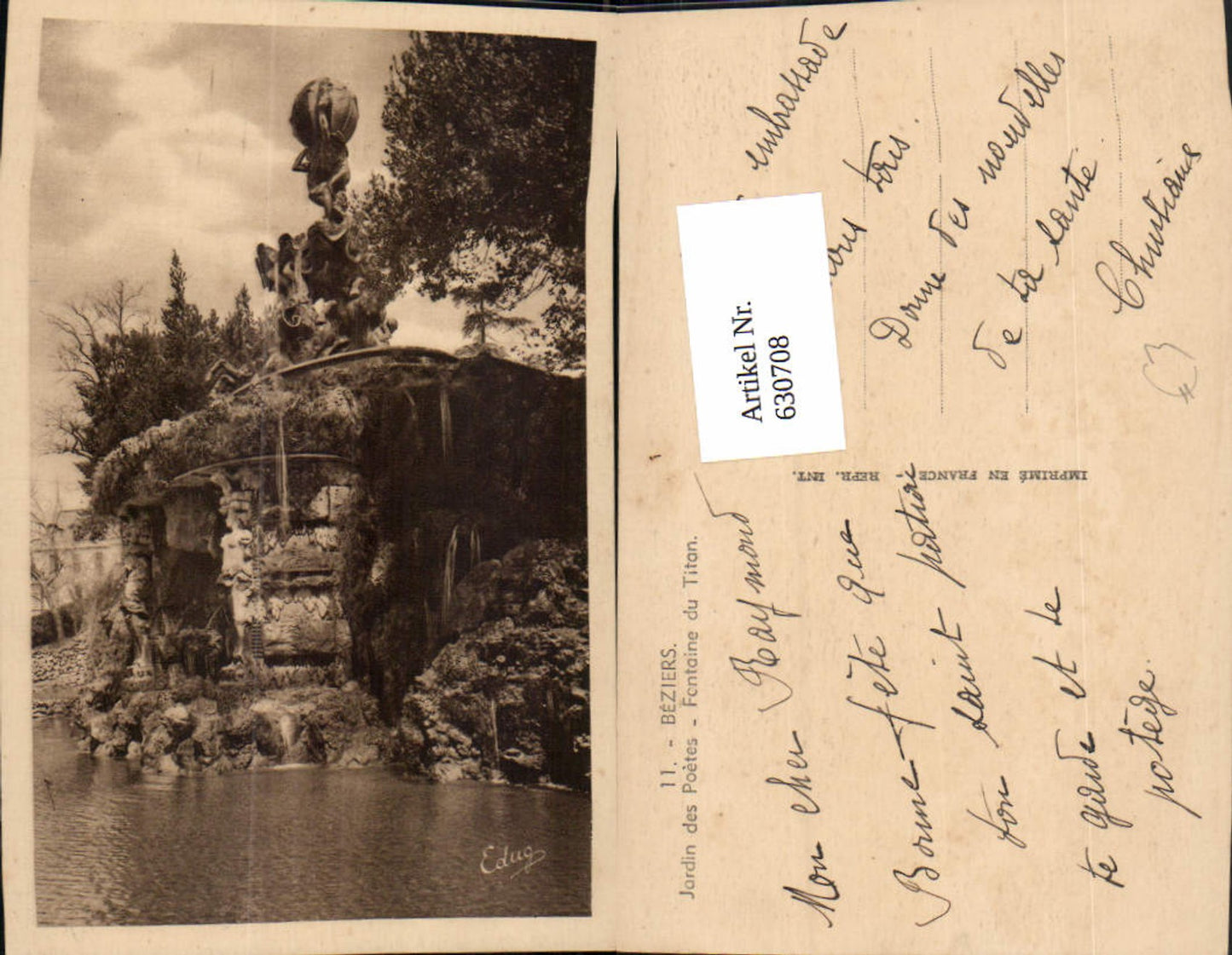 Alte Ansichtskarte – Old Postcard