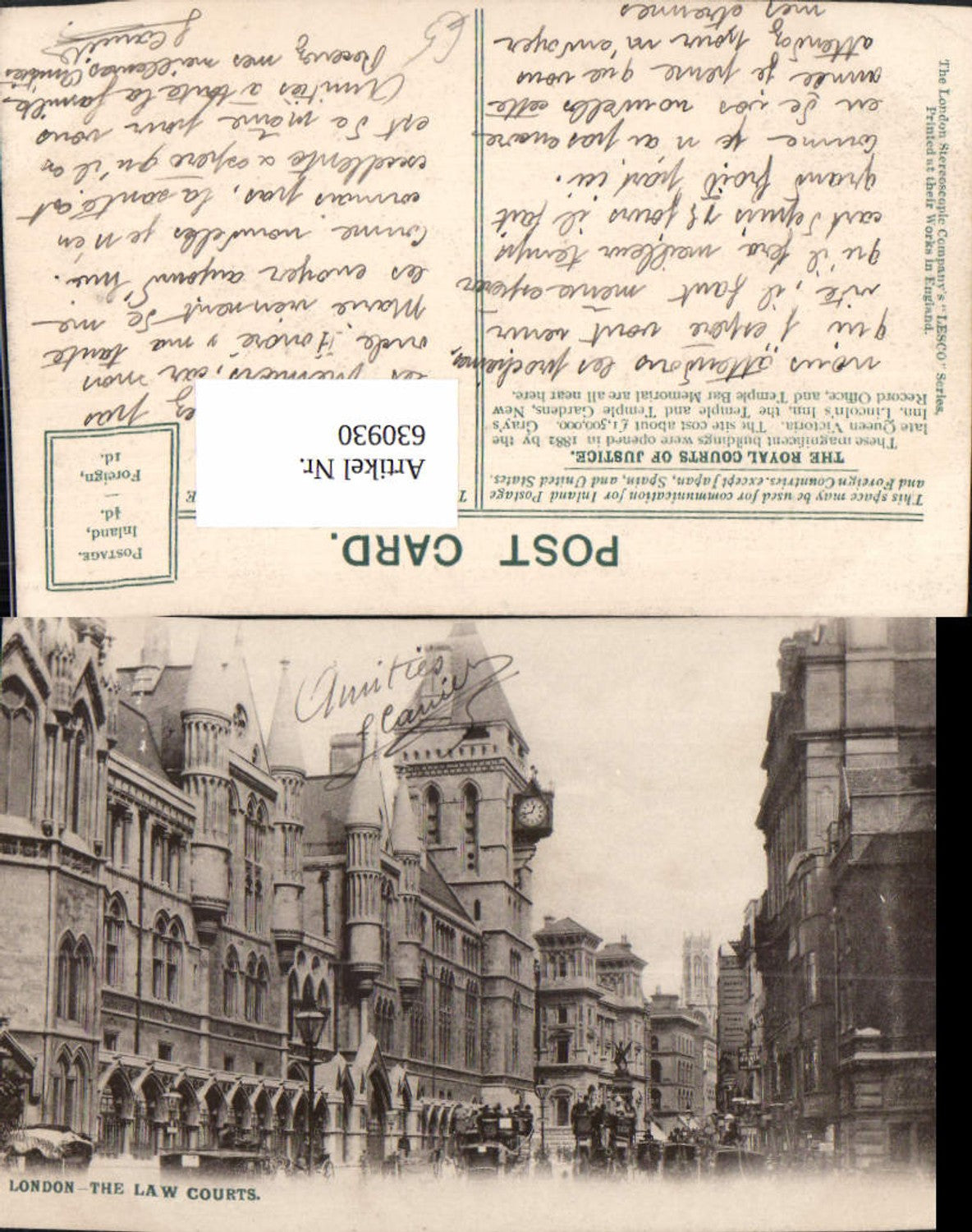 Alte Ansichtskarte – Old Postcard