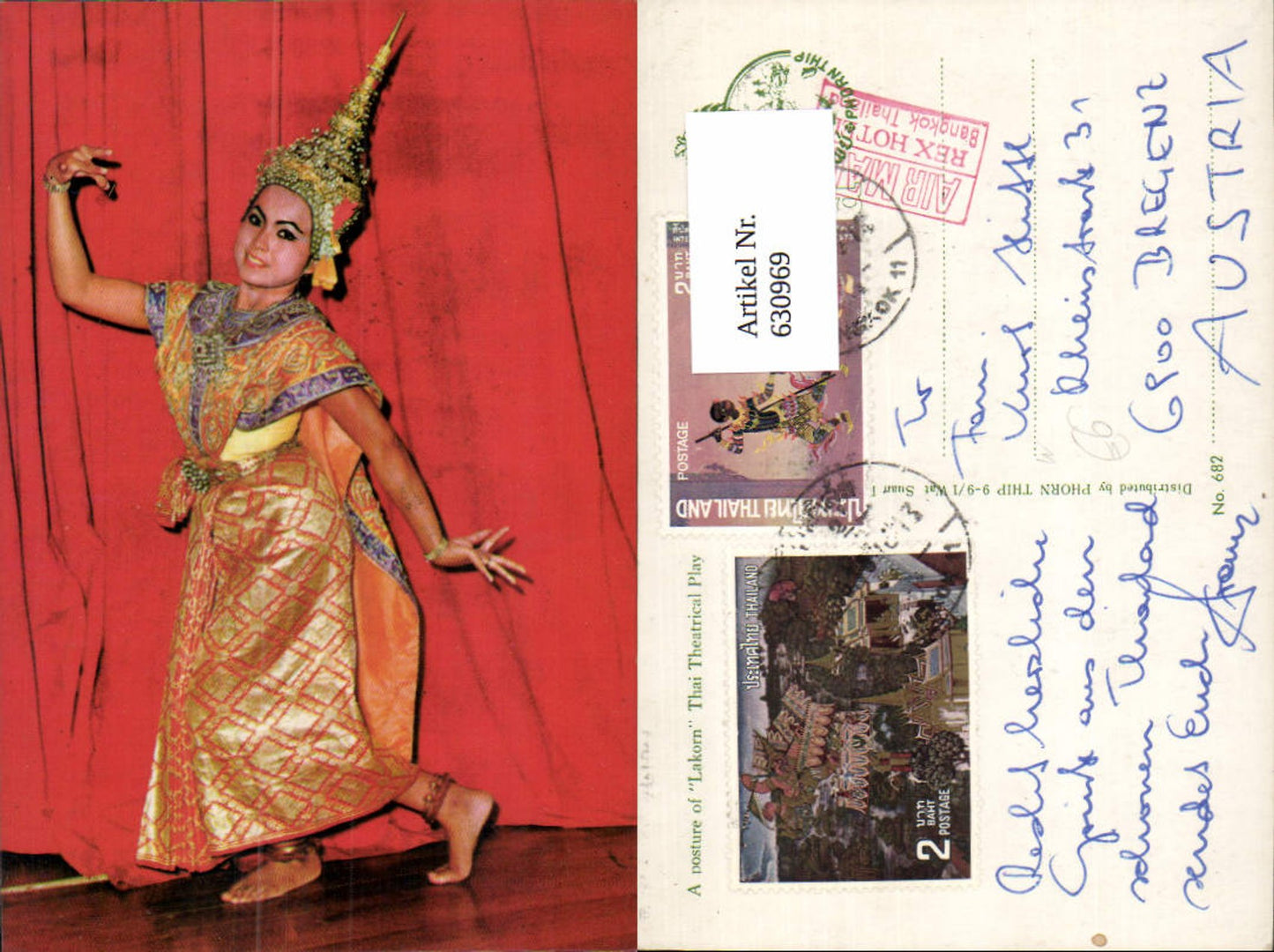 630969,A posture of Lakorn Thai Theatrical Play Thailand