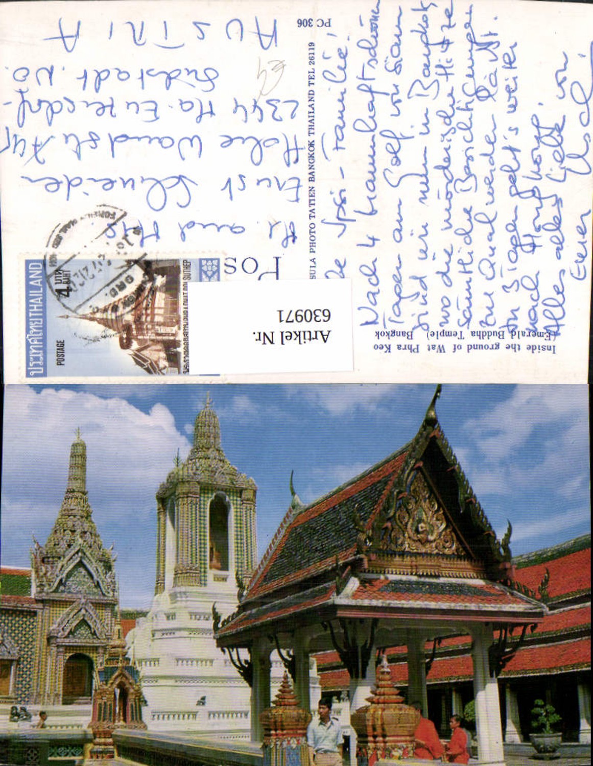 630971,Bangkok Inside the ground of Wat Phra Keo Emerald Buddha Temple Thailand