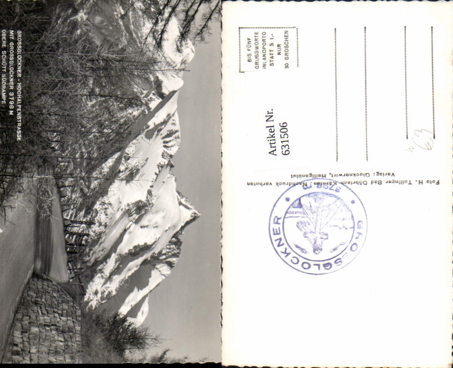 631506,Großglockner Hochalpenstraße Heiligenblut Obere Schütt Südrampe