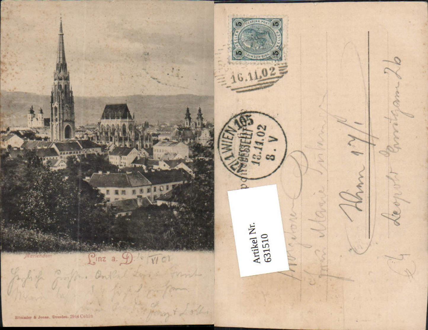 631510,Linz an der Donau Mariendom Dom pub Römmler & Jonas 2914