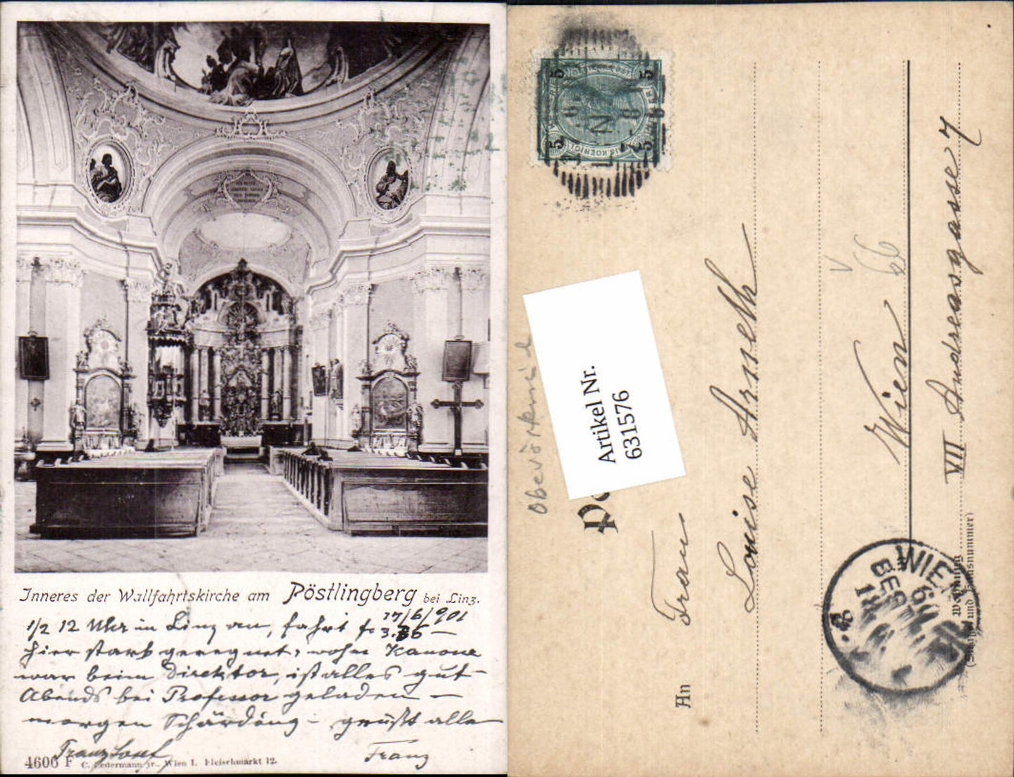 631576,Linz an der Donau Pöstlingberg Inneres der Kirche pub Ledermann 4606 F