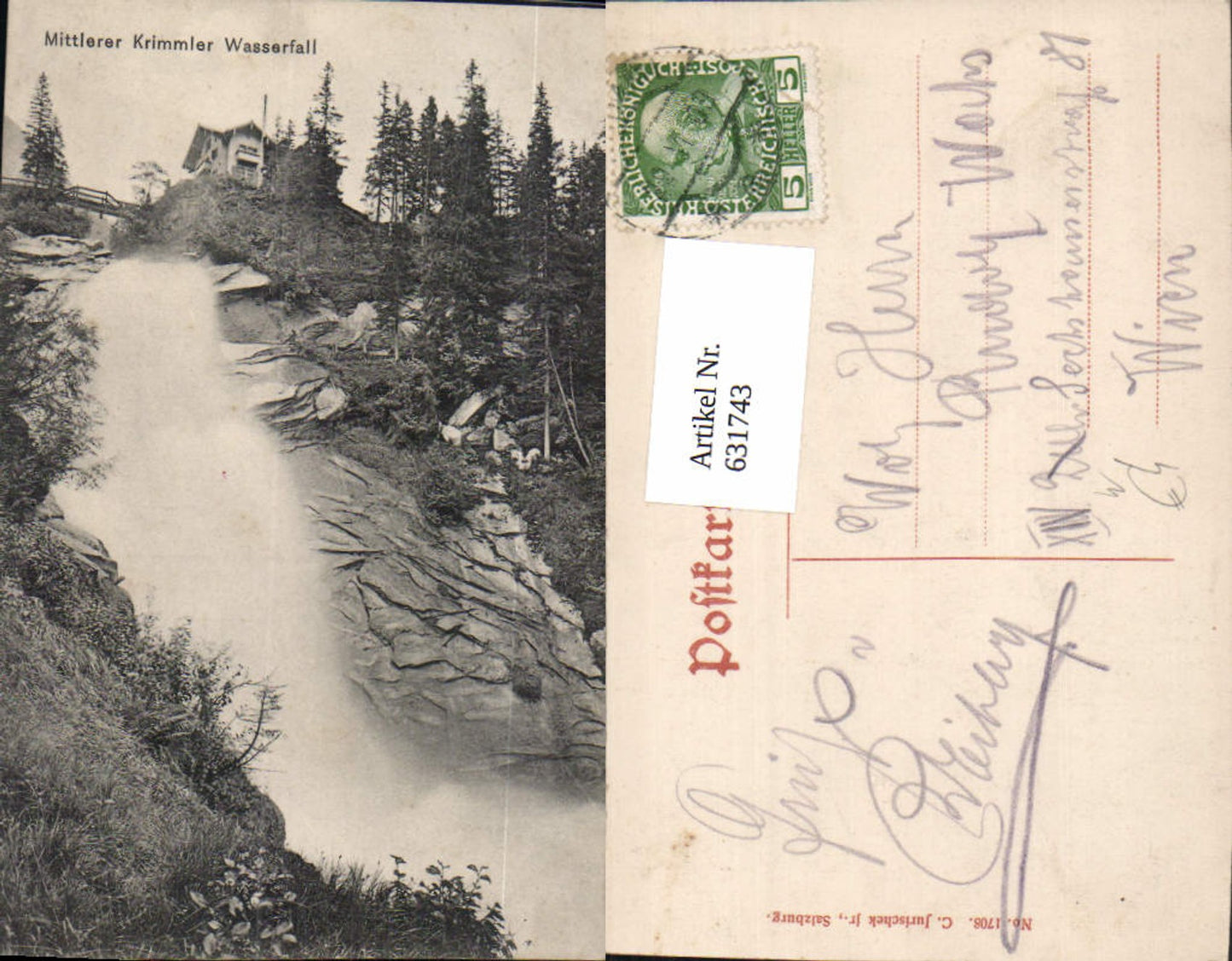 631743,Krimml Mittlerer Krimmler Wasserfall