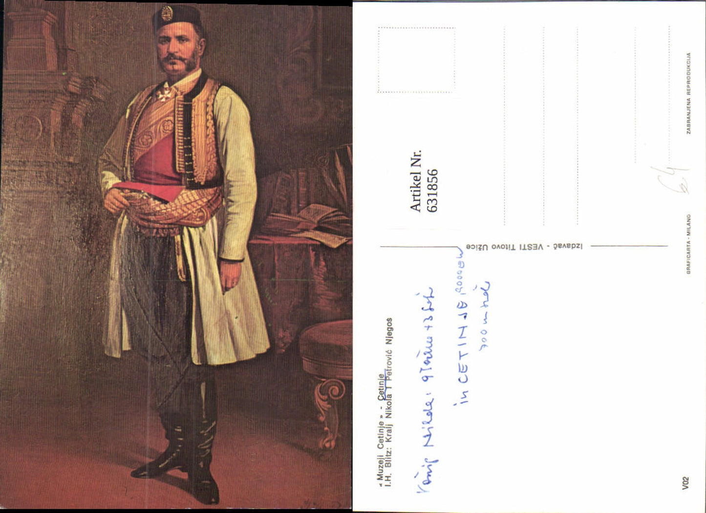 631856,Künstler Ak I. H. Blitz Kralj Nikola I Petrovic Njegos Cetinje Adel Monarchie